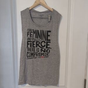 Reebok Gray Graphic Muscle Tee